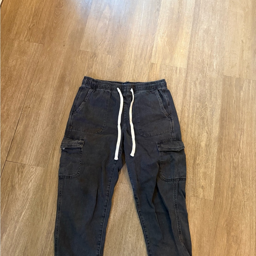 GAP Women's Dark Gray Cargo Jeans